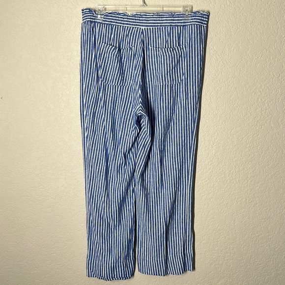 Rewind Juniors' Rewind Paper Bag Waist Palazzo Pants sz1X. Linen/Rayon. EUC - Picture 6 of 7